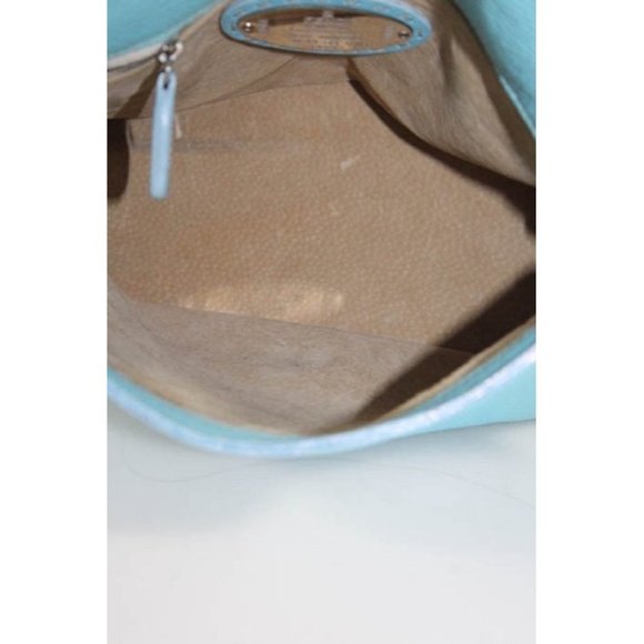 FENDI Mamma Selleria Soft Turquoise Baguette - Picture 8 of 10